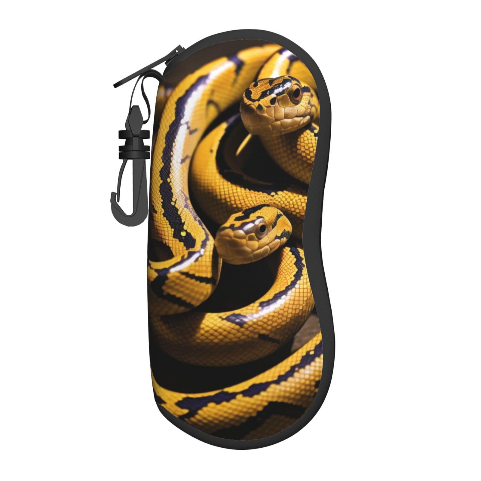 ASPOIJHN (Snake) Eyeglasses Case For Travel Or Carry-On Stylish Design Sunglasses Pouch For Men And Women