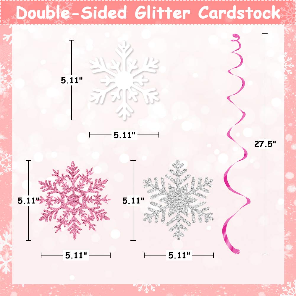 20 Stück Schneeflocken-Wirbel – Deko Für Weihnachten & Winterpartys