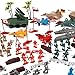 Liberty Imports Army Men Toy Soldiers Playset Bucket – WWII Action Figures with Military Vehicles, Accessories & Flags – Kids Imaginative Battle Toy Set (120 PCS - Soldiers + Jumbo Vehicles)