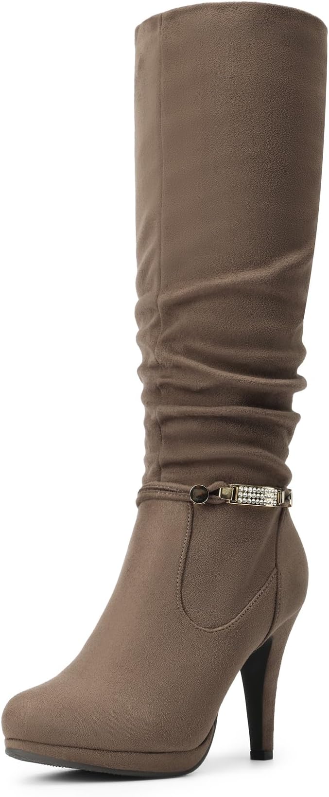 Women's Knee High Platform Heel Boots