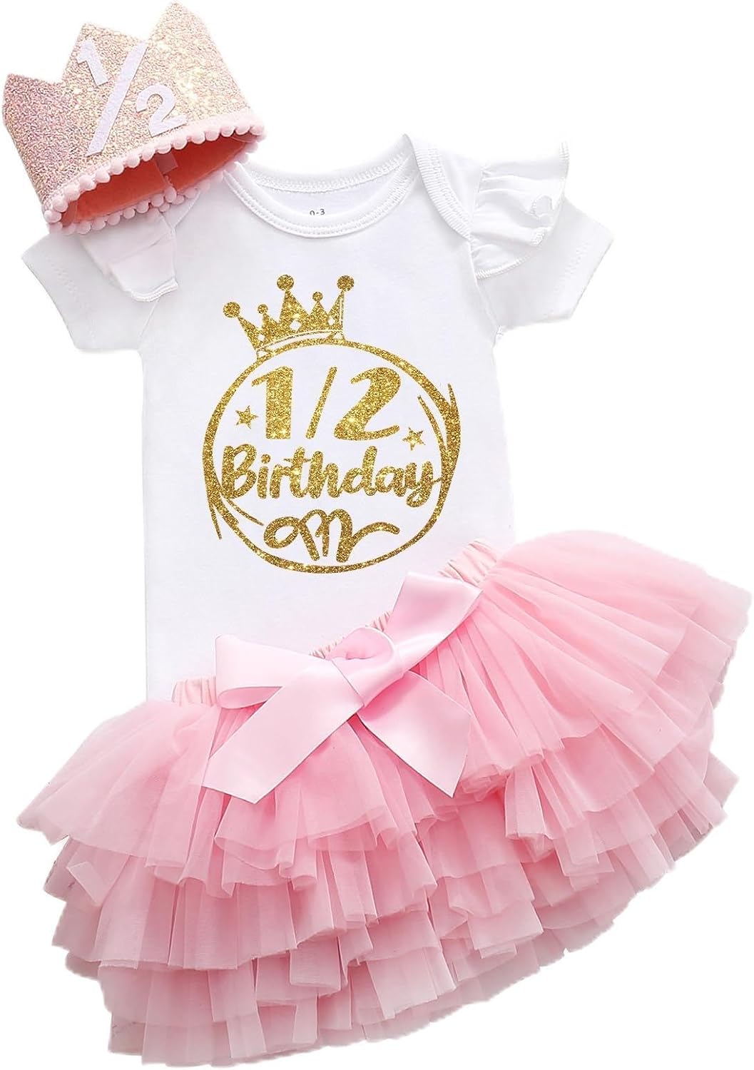 Half birthday baby girl My 1/2 Birthday girl outfit halfway to one Girls sweet dress
