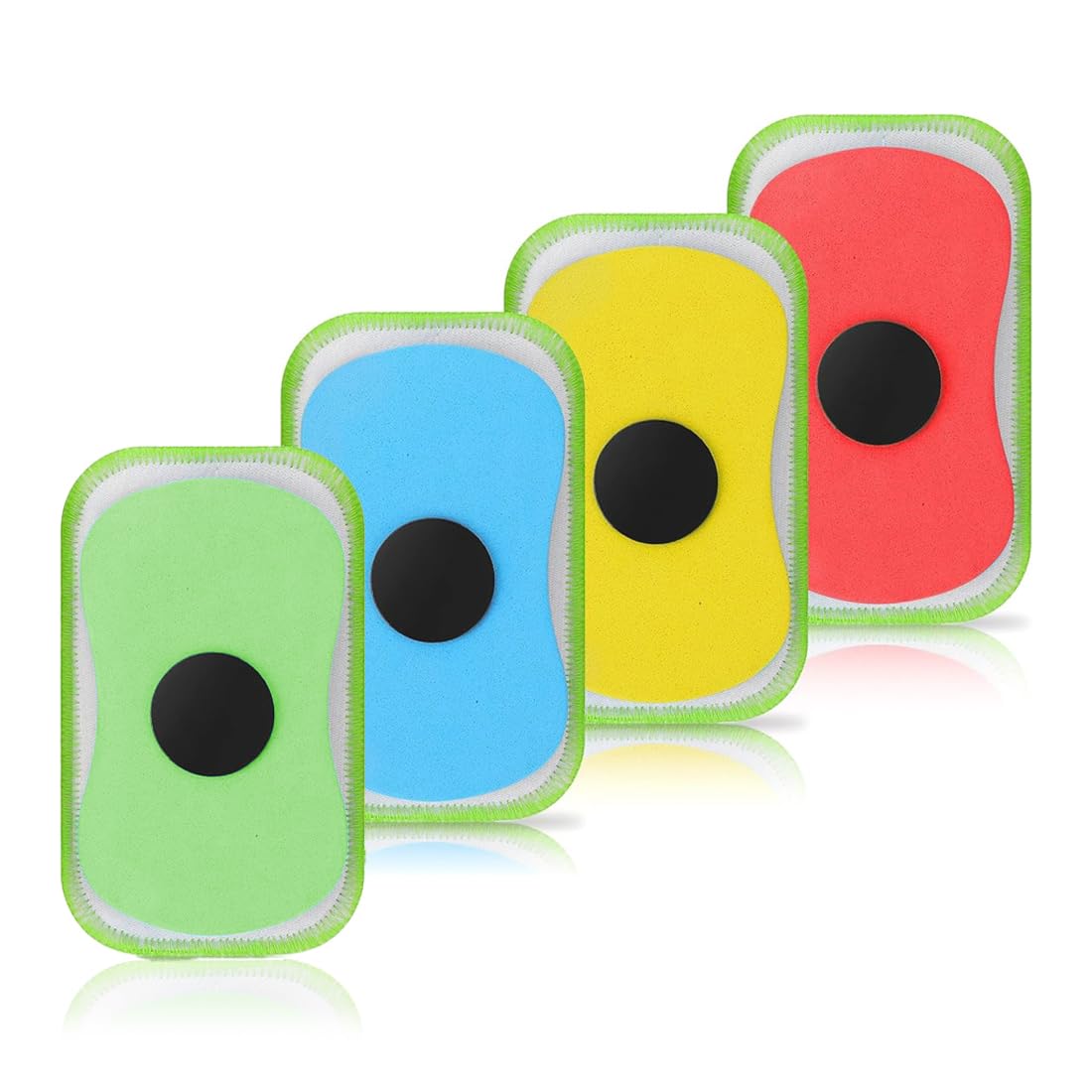 Set 4 Cancellini Magnetici Per Lavagna - Colorati, Riutilizzabili E Lavabili