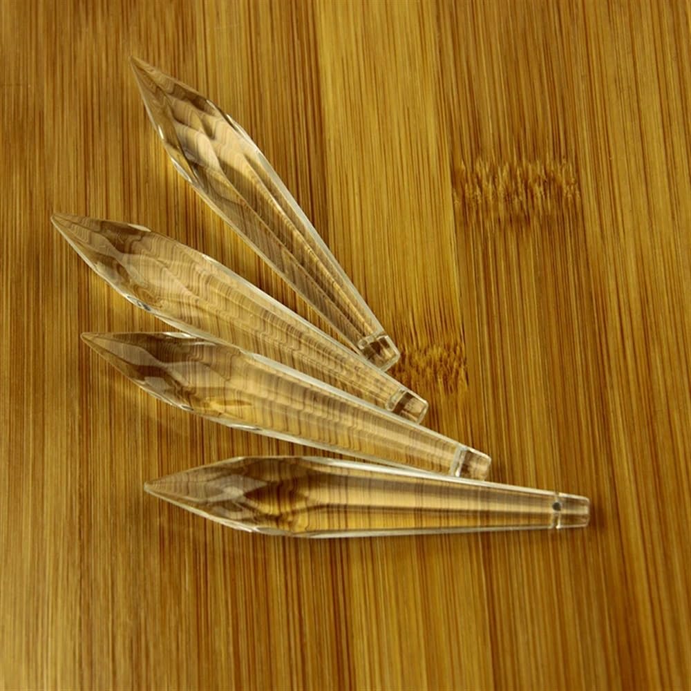 Wiszące kryształy, pryzmaty, 50 mm, 63 mm, 76 mm, 100 mm, kryształ, pryzmat w kształcie litery U, akcesoria do dekoracji domu, wiszące kryształy do dekoracji (50 mm, 30 szt.)