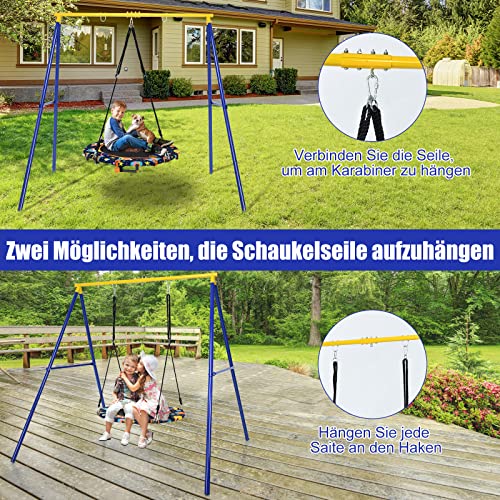 Schaukelgestell aus Metall für Outdoor-Nutzung, belastbar bis 200 kg