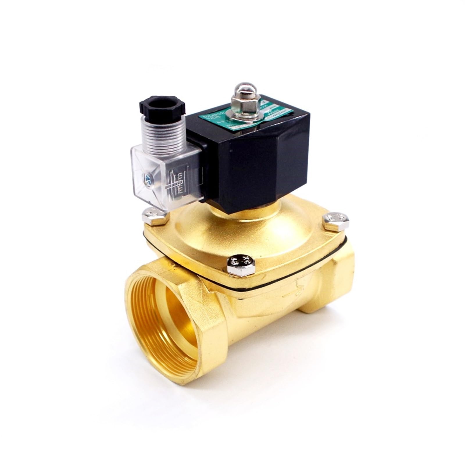 Mosiężny elektryczny zawór sterujący 24VAC DN50 2-calowy elektromagnes 220 V AC (220 V AC)