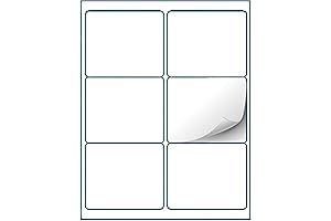 100 Sheets 600 Count 3 1/3 x 4 Labels with Easy Peel...