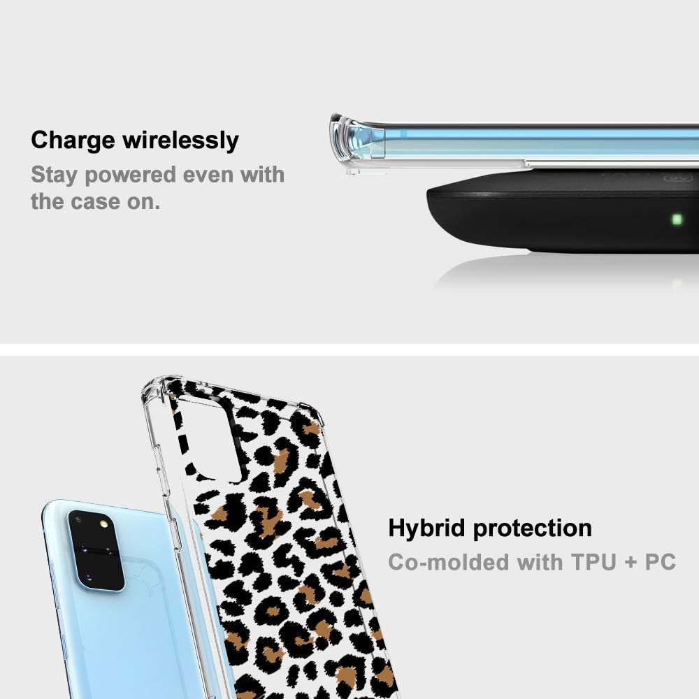 MOSNOVO Designed for Galaxy S20 Plus Case, [6.6 FT Military Grade Drop Protection] Clear Shockproof Phone Cover for Samsung Galaxy S20 Plus - Leopard Print