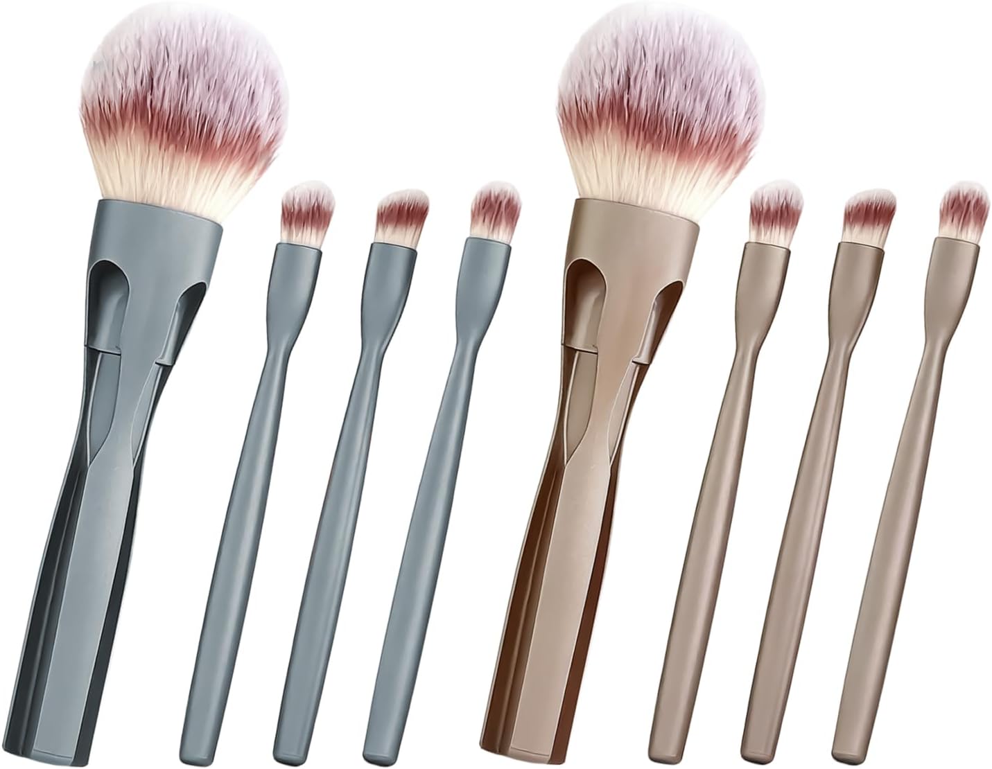 Makeup Brush Set - Soft Hair Magnetic Unit, Powder Brush Tool, Face Painting Gear | Hair Support Block, Sweep Motion Frame, Eye Shadow Blending for Women, Teens, Girls, Home, Travel, Outdoor