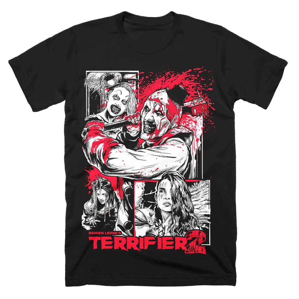 Terrifier 2 Bloody Good T-Shirt Crewneck Short Sleeve Tee