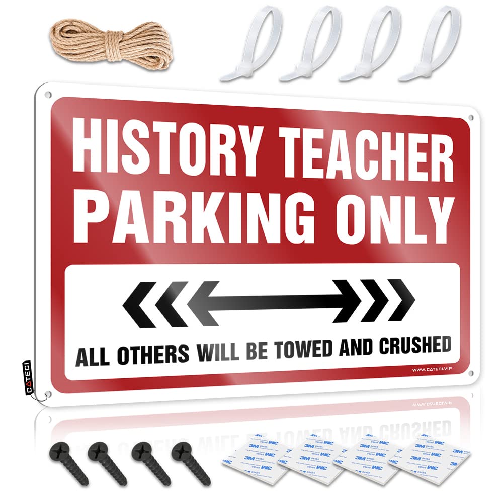 History Teacher Parking Only Decorative Bar Accessories And Decor - Vintage Poster Haves Hanging Wall Decor(20X30CM)