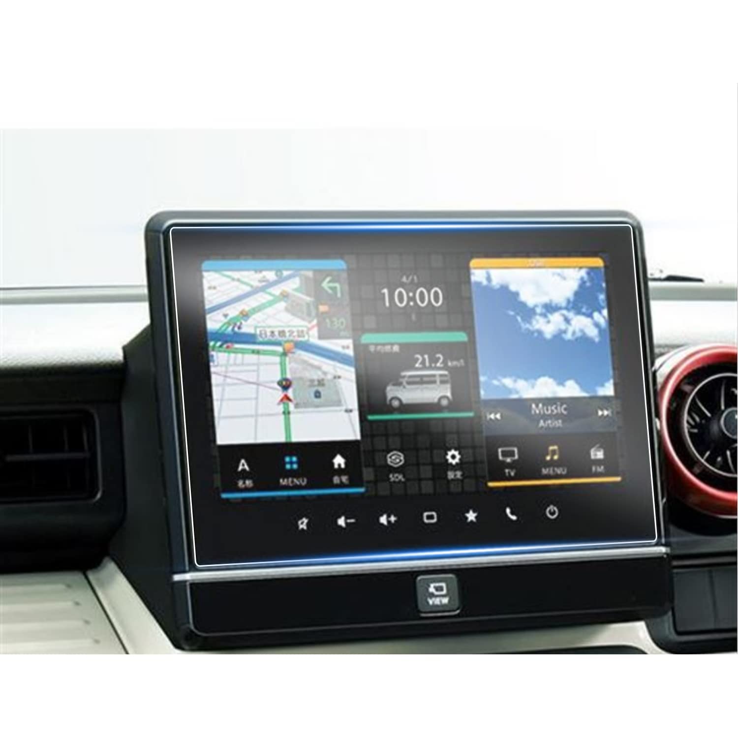 【値下げ!!】9インチ MK53S スペーシア 専用ナビ スペーシアギア (MK53S) 9インチナビ取付キット