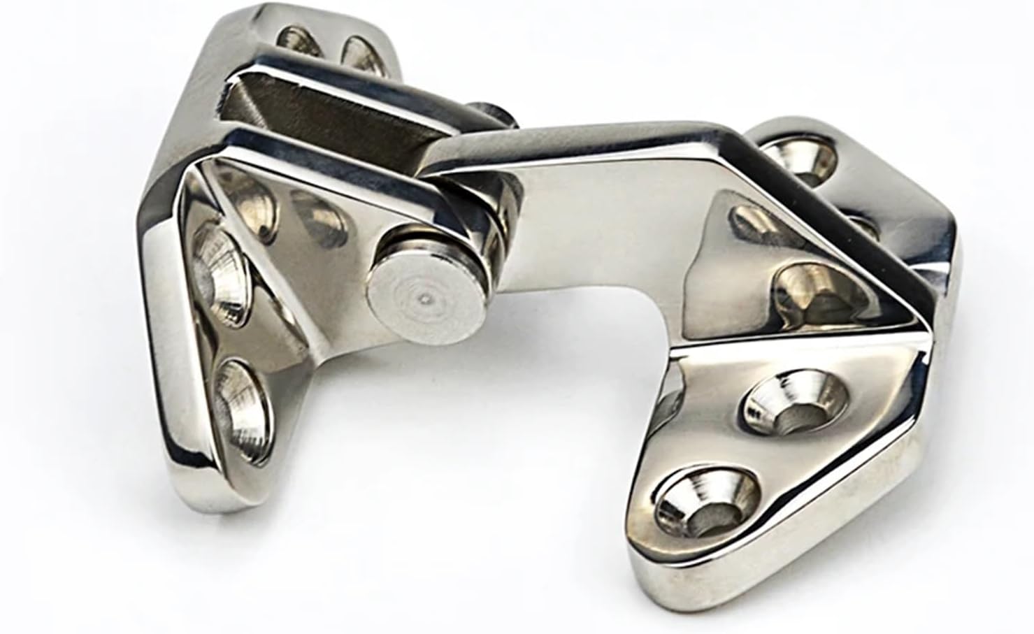 Hinged Heavy-Duty Stainless Steel Mirror Large Angle Industrial Machinery Equipment Ships Yachts Exposed Hinges 1Pcs