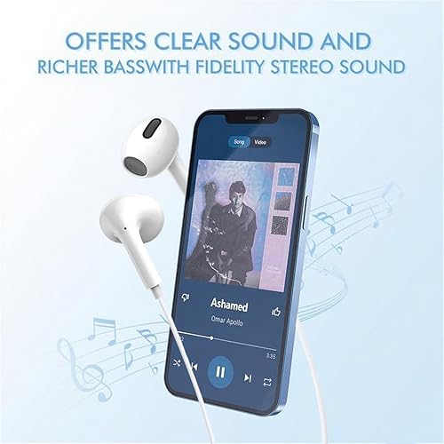 Miniatura 4 de Paquete de 2 auriculares USB C para iPhone 15, auriculares intrauditivos con cable tipo C con micrófono y control de volumen compatibles con iPhone