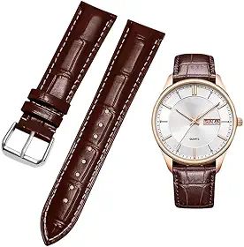 Pulseira ultrafina de couro genuíno com estampa de bambu – liberação rápida
