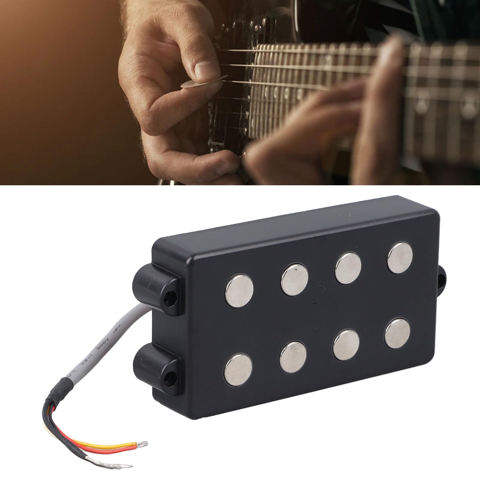 Przetwornik basowy humbucker, 5-strunowy 4-rdzeniowy przetwornik humbucker w otwartym stylu do basów