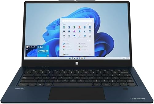 Gateway Computadora portátil ultradelgada, pantalla táctil FHD de 14.1 pulgadas, Intel Core i5-1235U hasta 4.40 GHz, 8 GB de RAM, SSD de 1 TB,