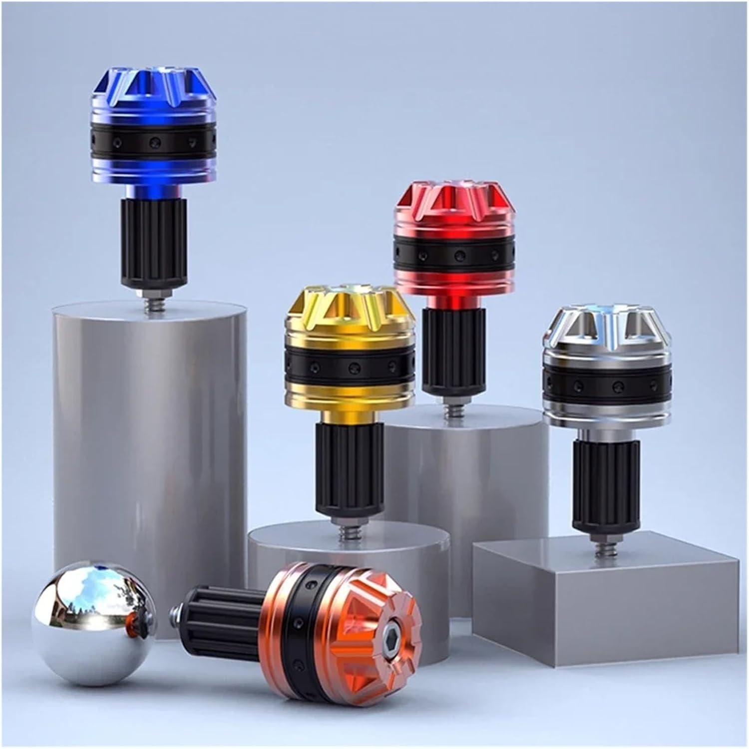 Motorcycle Handlebar End Plug Motorcycle Accessories Bar Ends Grips Universal 7/8" 22mm Aluminum Alloy Handlebar Plug Slider.