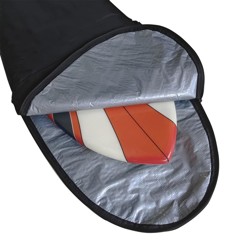 sup zubehör 150 cm Surfbretttasche, leicht zu tragen, schützende Reisetasche, Shortboard-Abdeckung, Wakesurf-Boardbag, 5,0 Zoll Boardtasche mit Gurt sup Tasche
