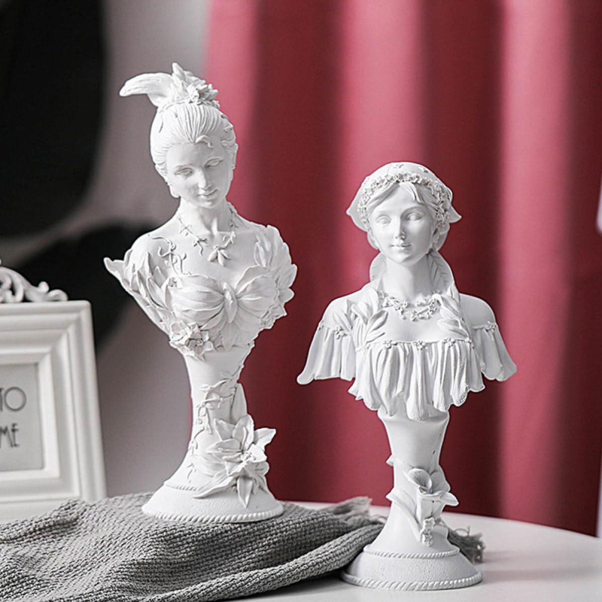 Dekorative Weibliche Harzfigur aus Kunstharz Nicht Verformbar Stabile Platzierung Elegante Heimdekoration und Einweihungsgeschenk für Frauen