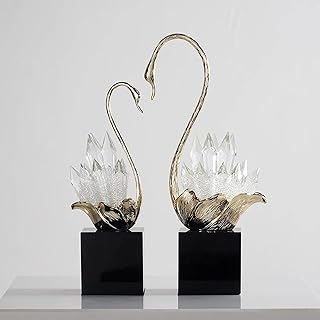 置物・オブジェ おしゃれ オブジェ インテリア 結婚式 置物 スワンモチーフ 動物 アニマル モダン 装飾 リビングルーム ベッドルーム タイプ1 オフィス デスクトップ デコレーション F ホームインテリア 贈り物