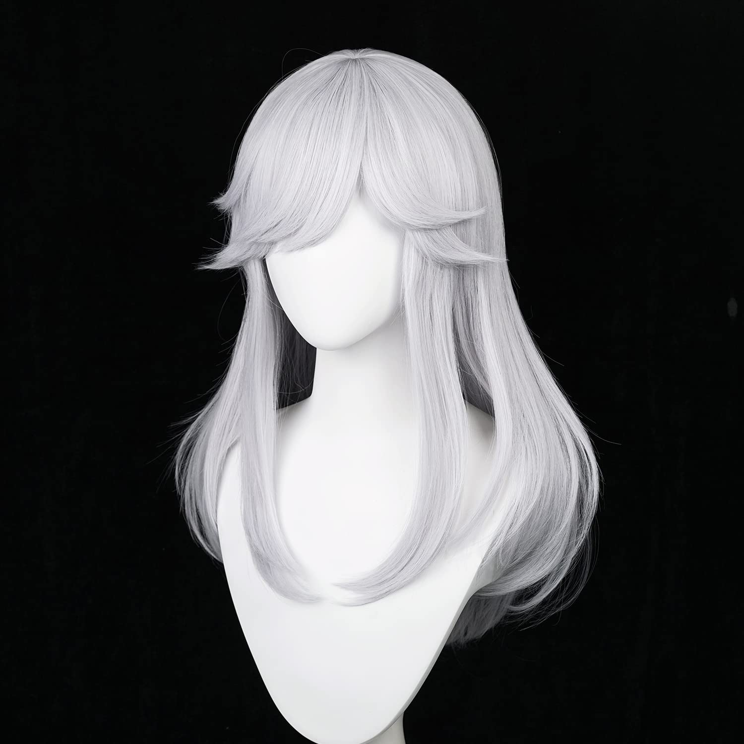 Alacos - Peluca rosa para cosplay de Yae Miko, pelucas de cosplay largas de anime para roles GI, pelucas de cabello largo rosa resistente al calor con una gorra gratis perfecta para fiesta de 4