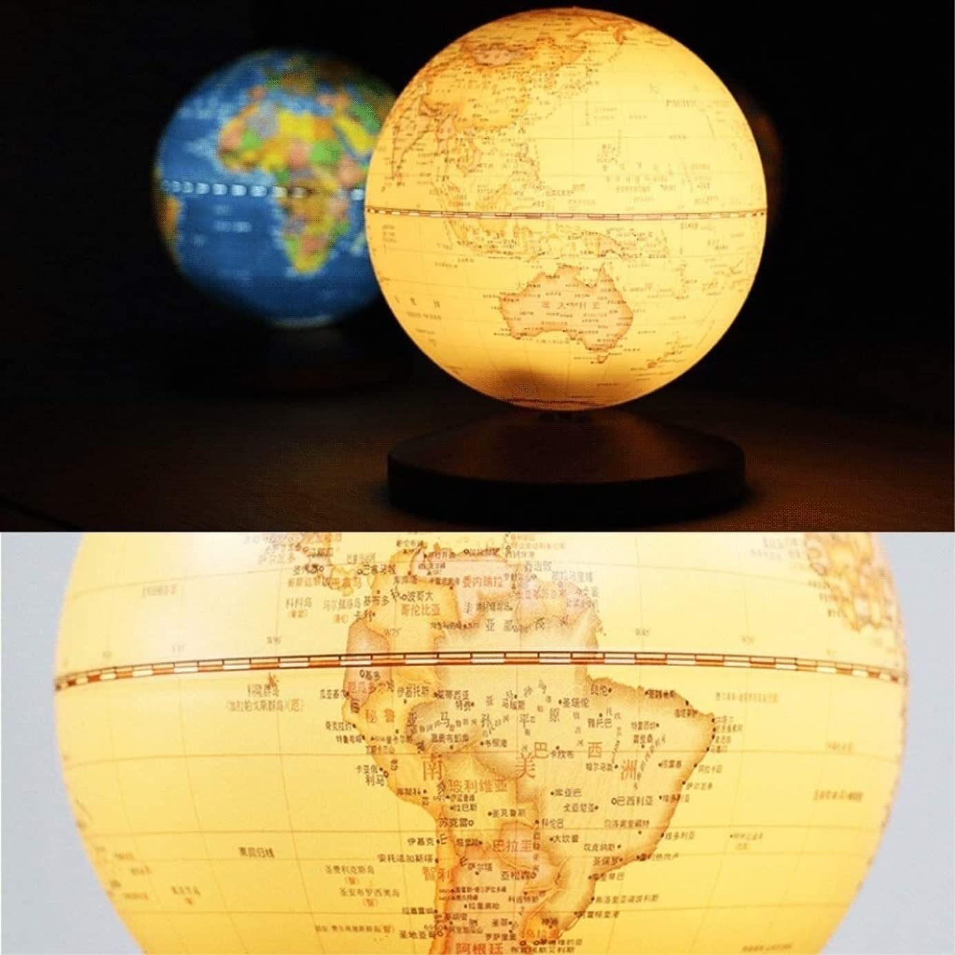 Music Box Globe Music Box ricaricabile Touch Light Music Box Satellite Music Box per Natale regalo di compleanno