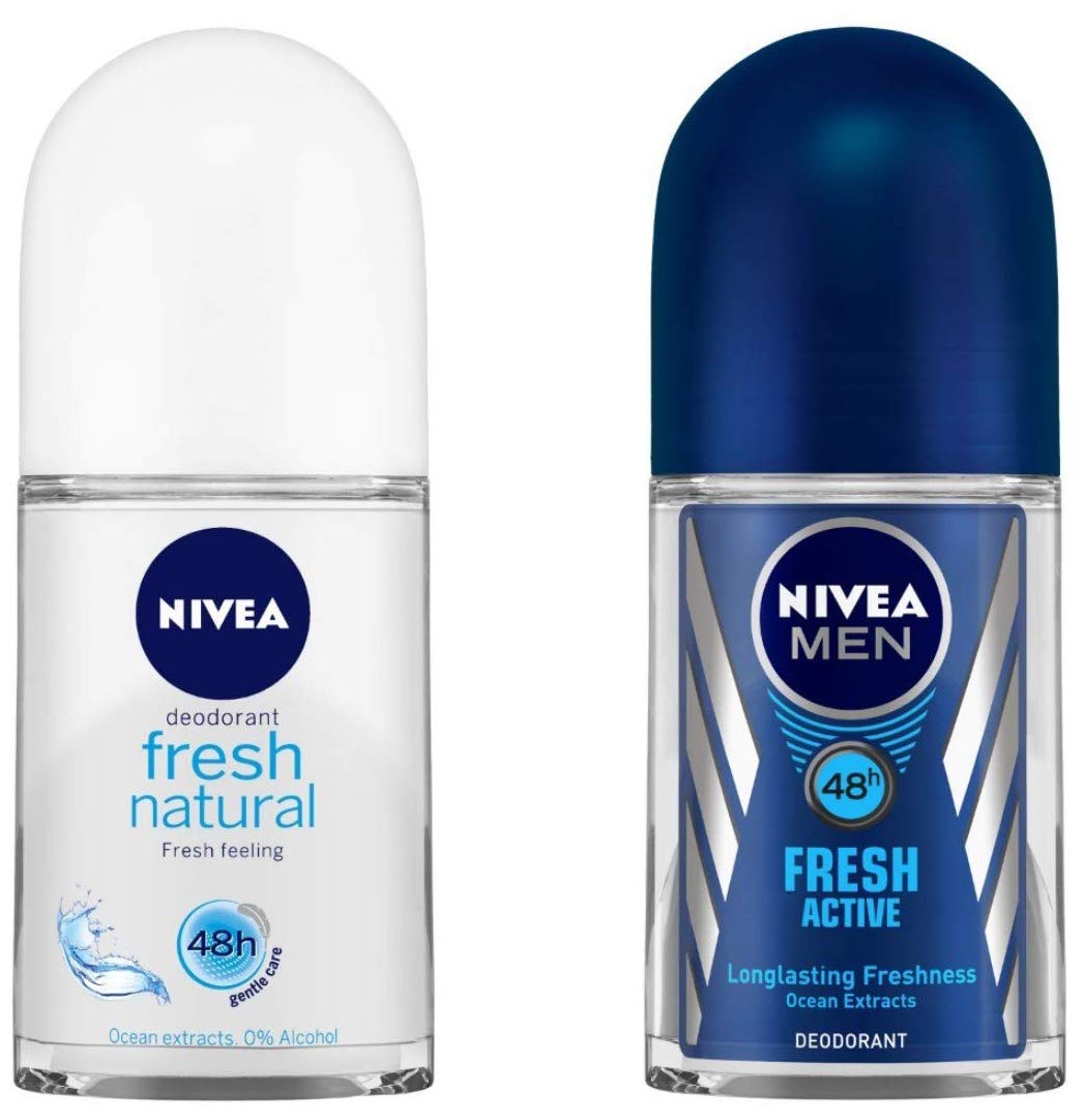 Nivea Deodorant Roll On, Fresh Natural for Men, 50ml And Deodorant Roll-On, Fresh Active Original for Men, 50ml-picture-22