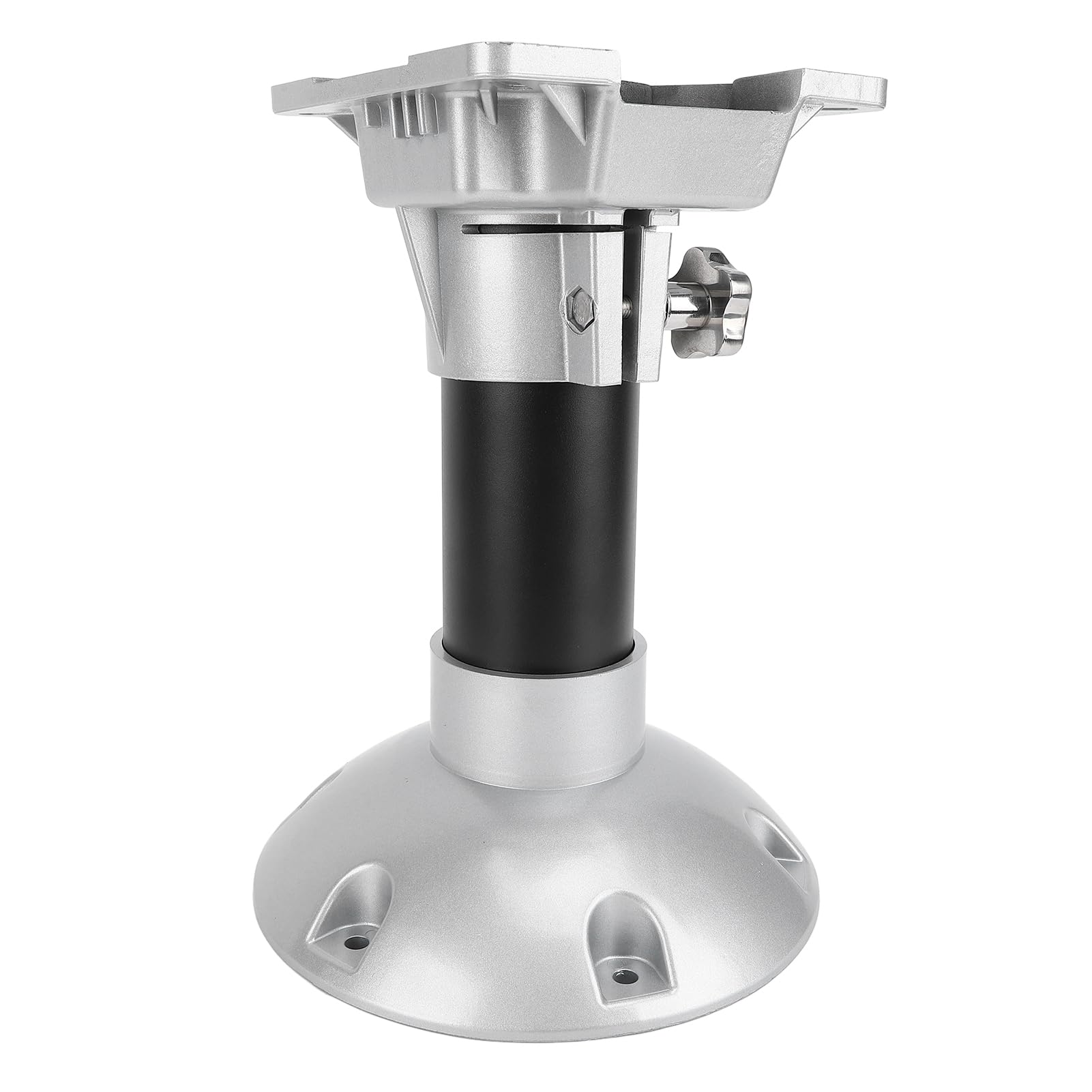 Pied de Siège de Bateau, Construction en Alliage en Aluminium à L'épreuve de la Rouille, sans Vibration Stable, Hauteur Amovible de 330 Mm, Utilisation Universelle pour le