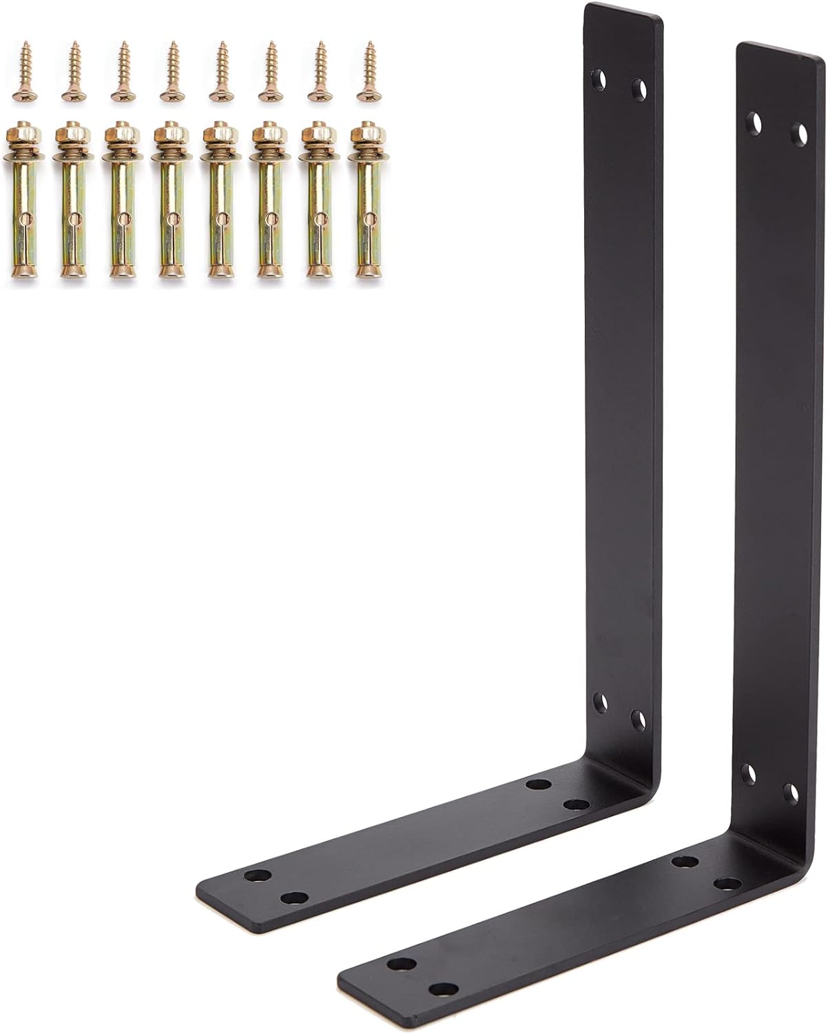 Ganggend Heavy Duty L Shelf Brackets 10x6 Inch Countertop