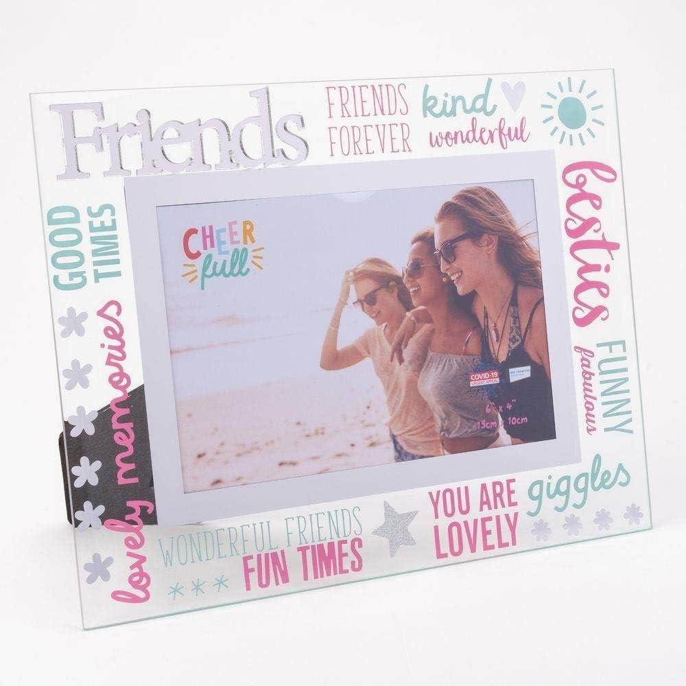 & Co. Glass 3D Words Photo Frame 6 x 4 - Friends CF10064FRD