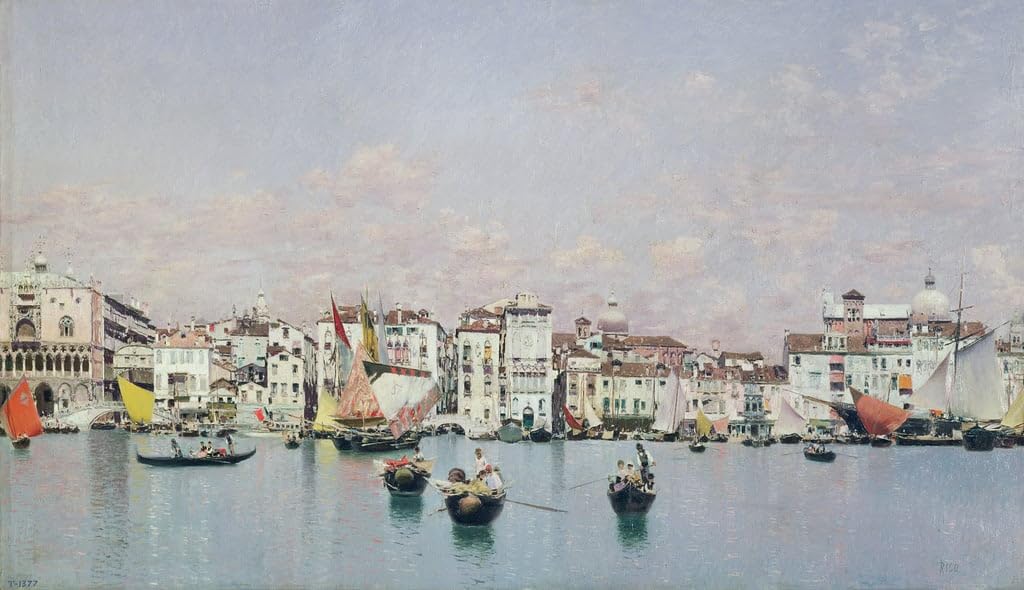 Cuadro en lienzo decorativo de 60x90cm: pintura mural de Rico y Ortega para dormitorio y hogar 5