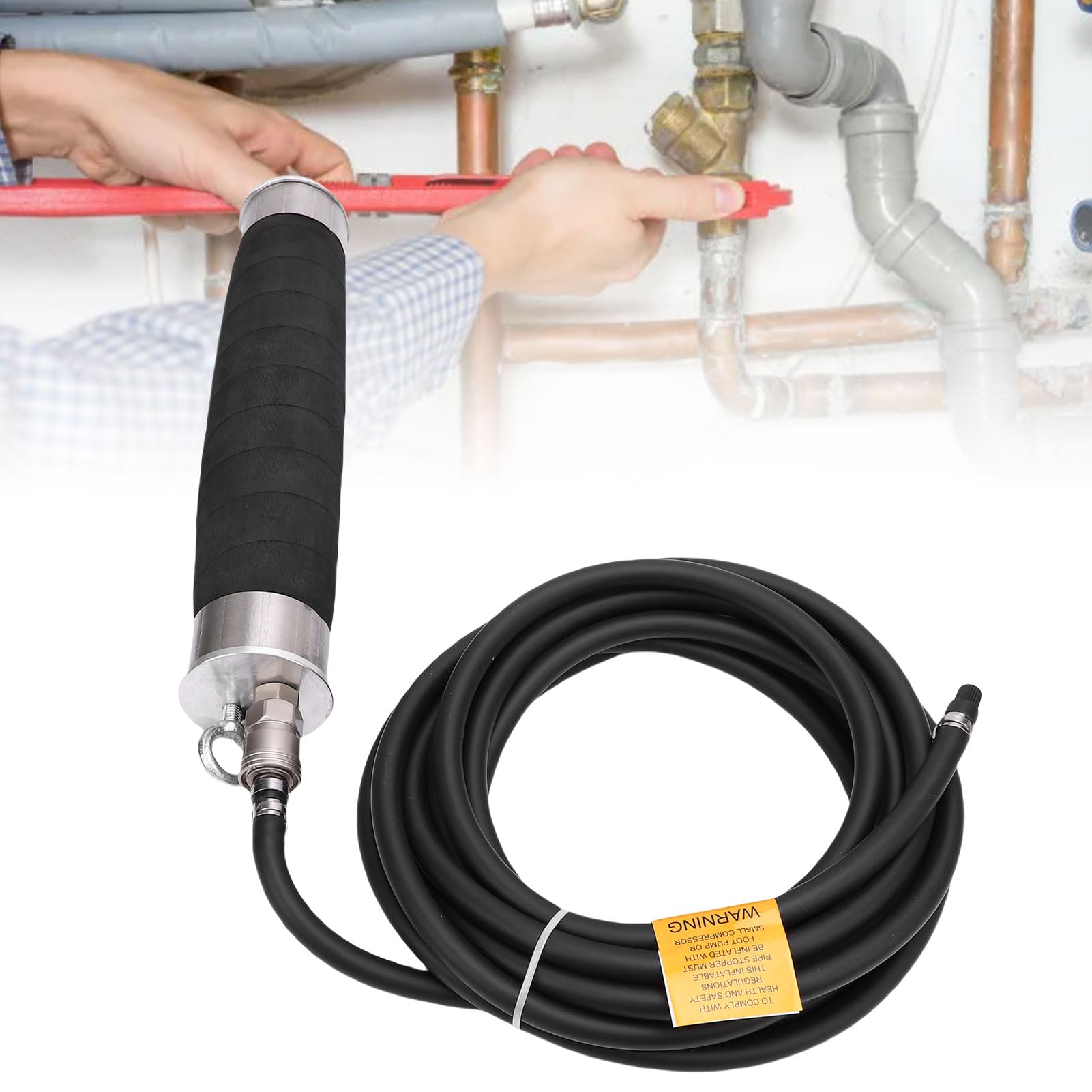 Tapón de Prueba de Tubería Inflable, Dispositivo de Bloqueo de Agua de Goma, Ideal para Prevención de Fugas y Mantenimiento de Tuberías en Proyectos de Construcción