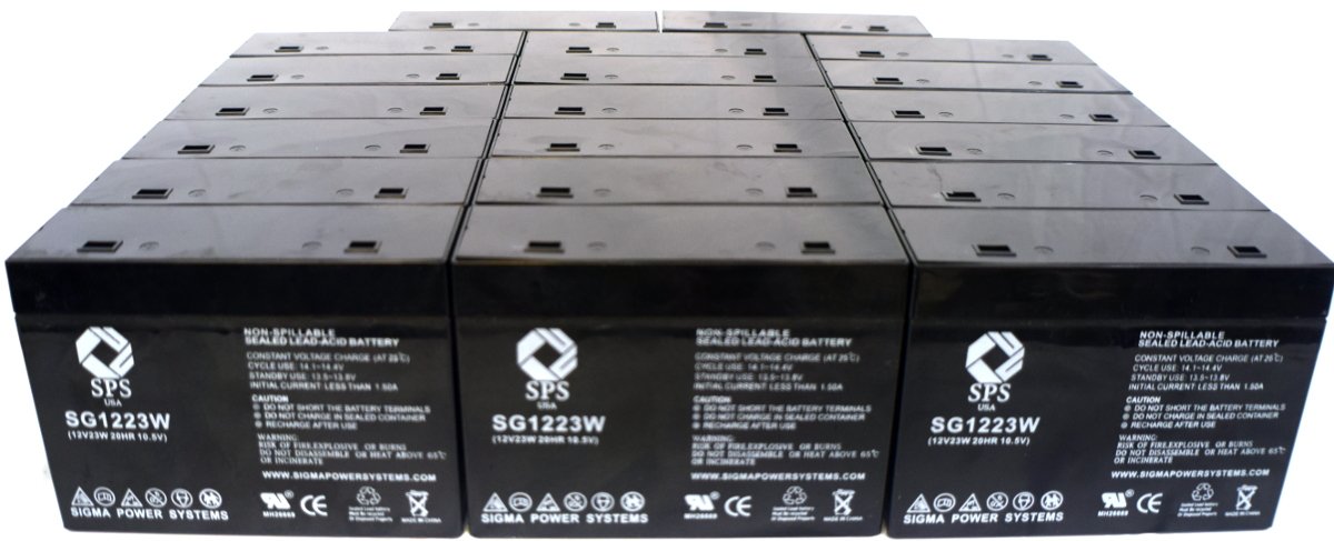 SPSBrand 12V 6Ah Replacement Battery for CSB HC1221W (50 Pack)