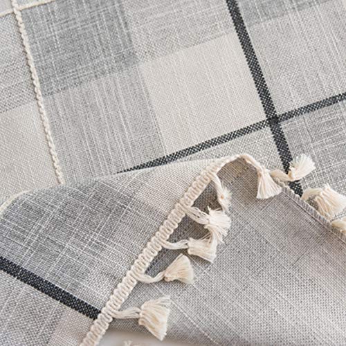 Tovaglia in cotone pesante e lino, motivo