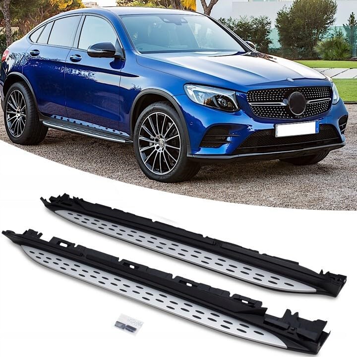 2 pedane laterali per Mercedes Benz GLC Coupé 2016-2022 C253, accessori esterni automobilistici