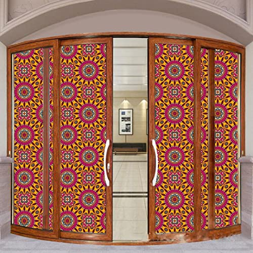 Image of CVANU Window Film Privacy Heat-UV Protection Self-Adhesive Window Glass Film Viny Sheet Multicolor Size(23inch X 75inch) C166