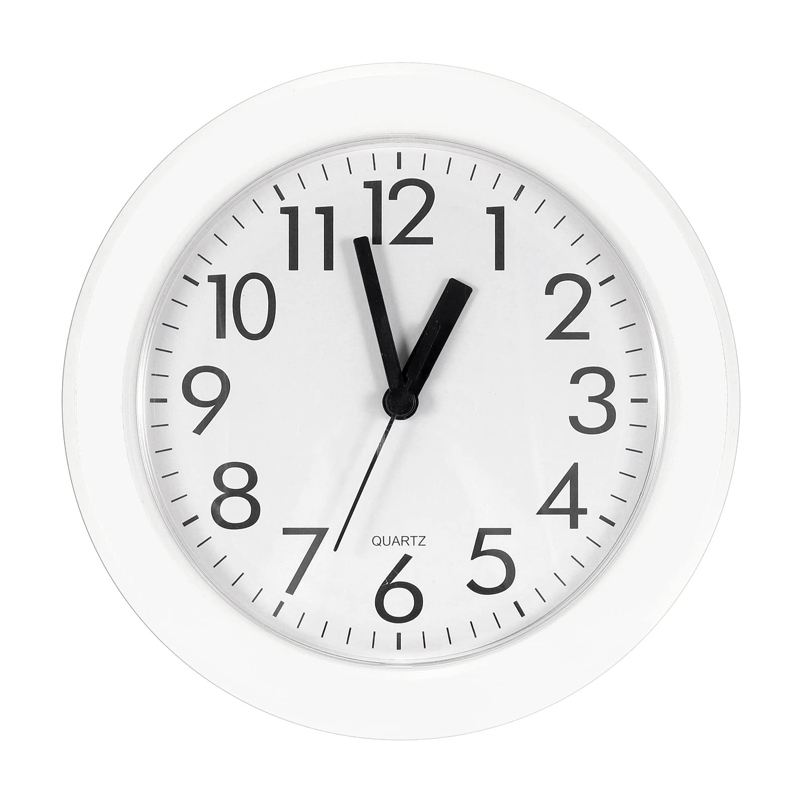 Horloge murale sans tic-tac PATIKIL blanche ronde pour le sommeil