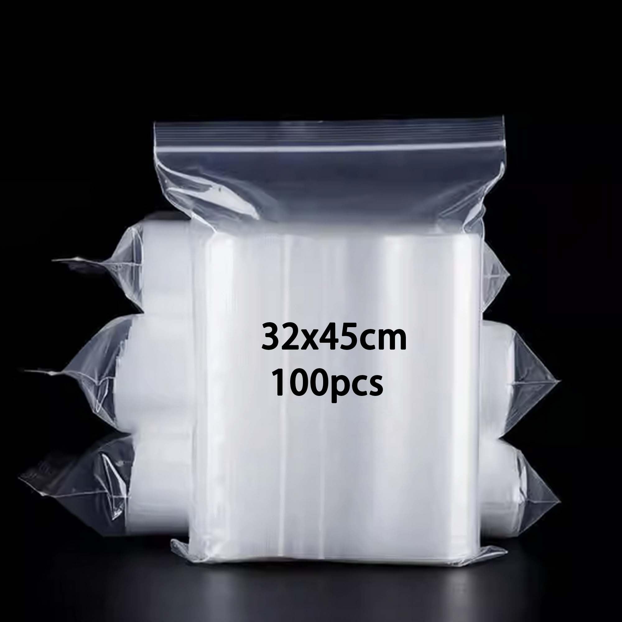 Newlng Transparent 100Piece Plastic Sealable Seal Bags 32Cm * 45Cm Resealable Clear Plastic Suitable For Books Documents Clothes Sweaters Jackets Shirts Hats Scarves Shoes Travel Storage Sorting