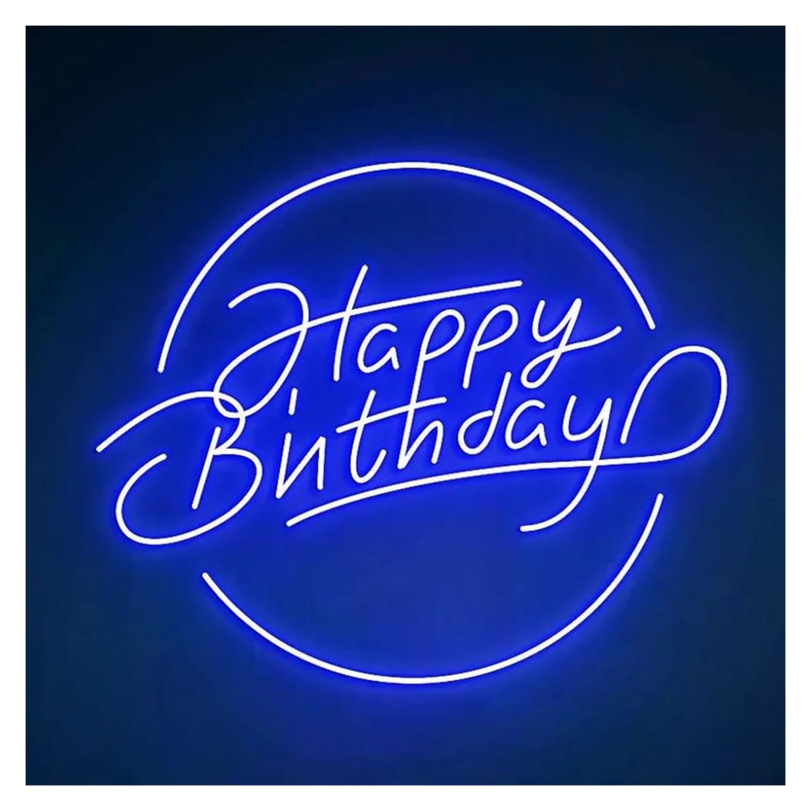 Lemst C Signs Lamp Happy Birthday Neon Sign Light Dimmable Usb Powered For Birthday Room Party Wall Art Decor 40Cmx38cm(C)