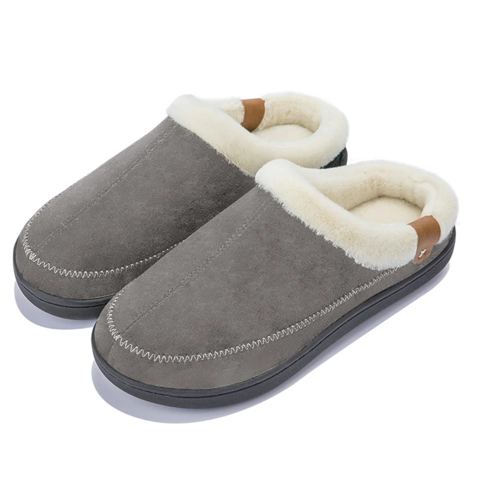 Pantofole Calde Invernali Home Uomo Pantofole Invernali Peluche Calde Scarpe Casa Interno Camera da Letto Ciabatte in Cotone Comode Per L'Inverno