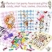 Htabiol Alice in Wonderland Gift Bags for Presents, 24pcs Alice in Wonderland Party Favors Goodie Bags with Sealing Sticker, Fit for Girl's Onederland 1st Birthday, Mad Hatter Tea Party Decorations