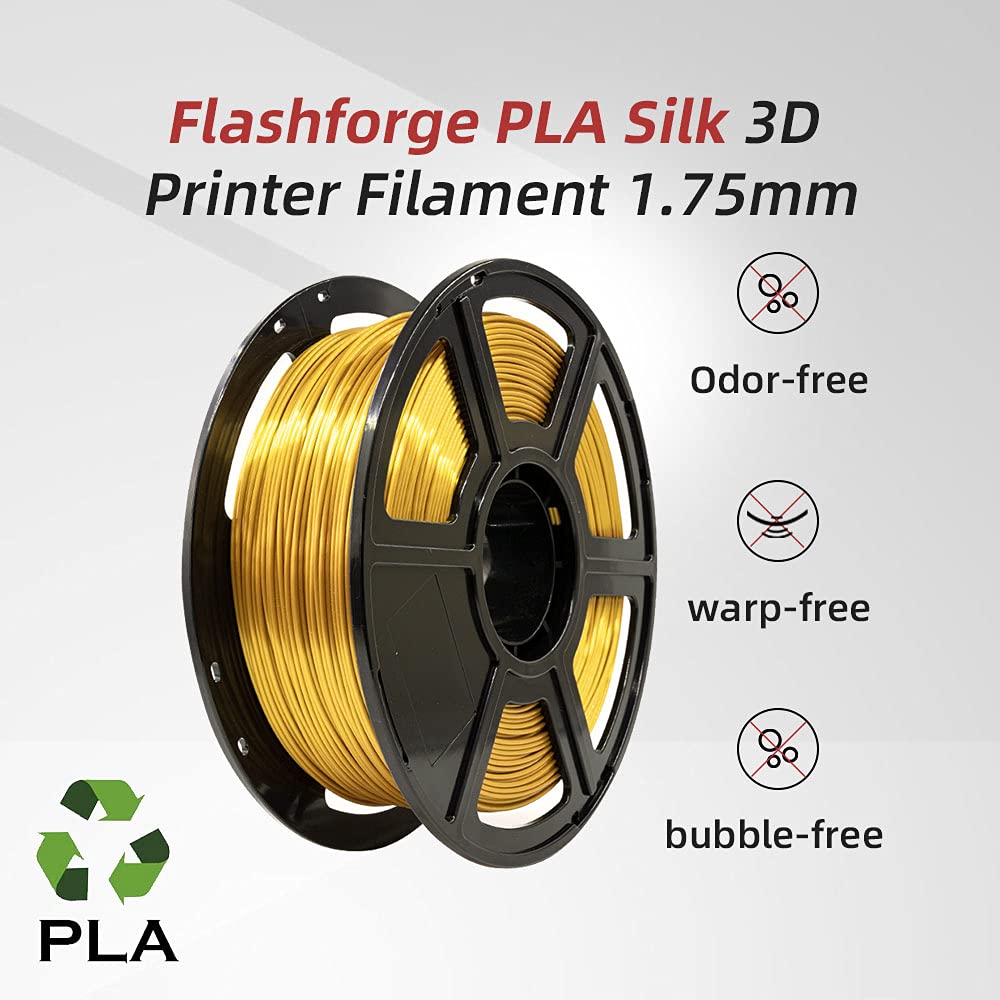 Amazon.com: Flashforge 3D Printer Filament Silk PLA 1.75mm 1kg 