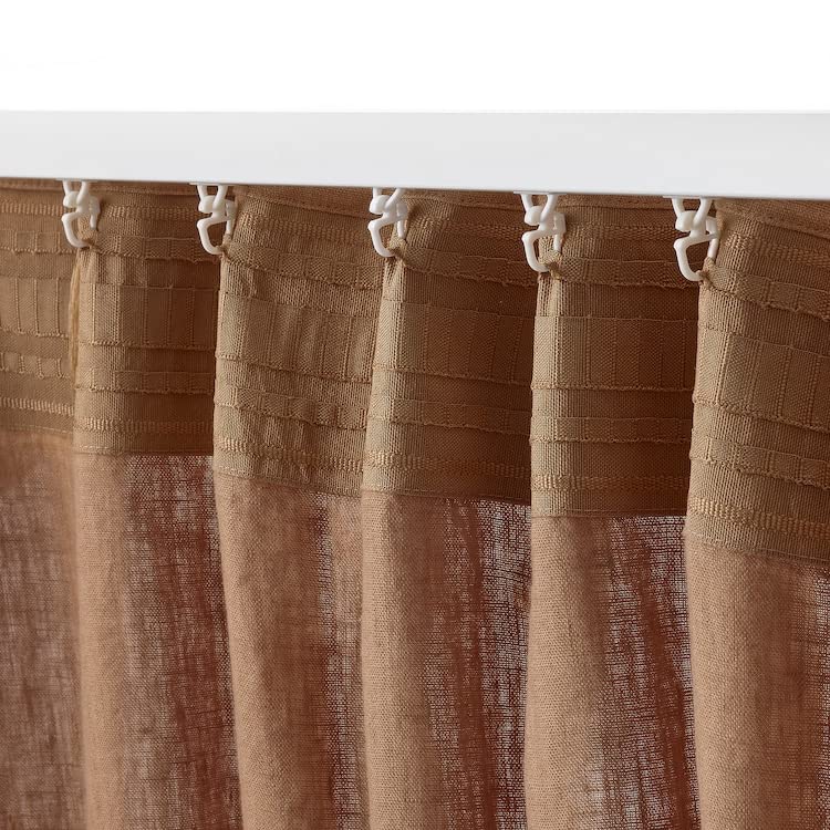 DYTÅG ディトーグカーテン2組, ダークベージュ, 145x250 cm DYTÅG ディトーグカーテン2組, ダークベージュ, 145x250 cm