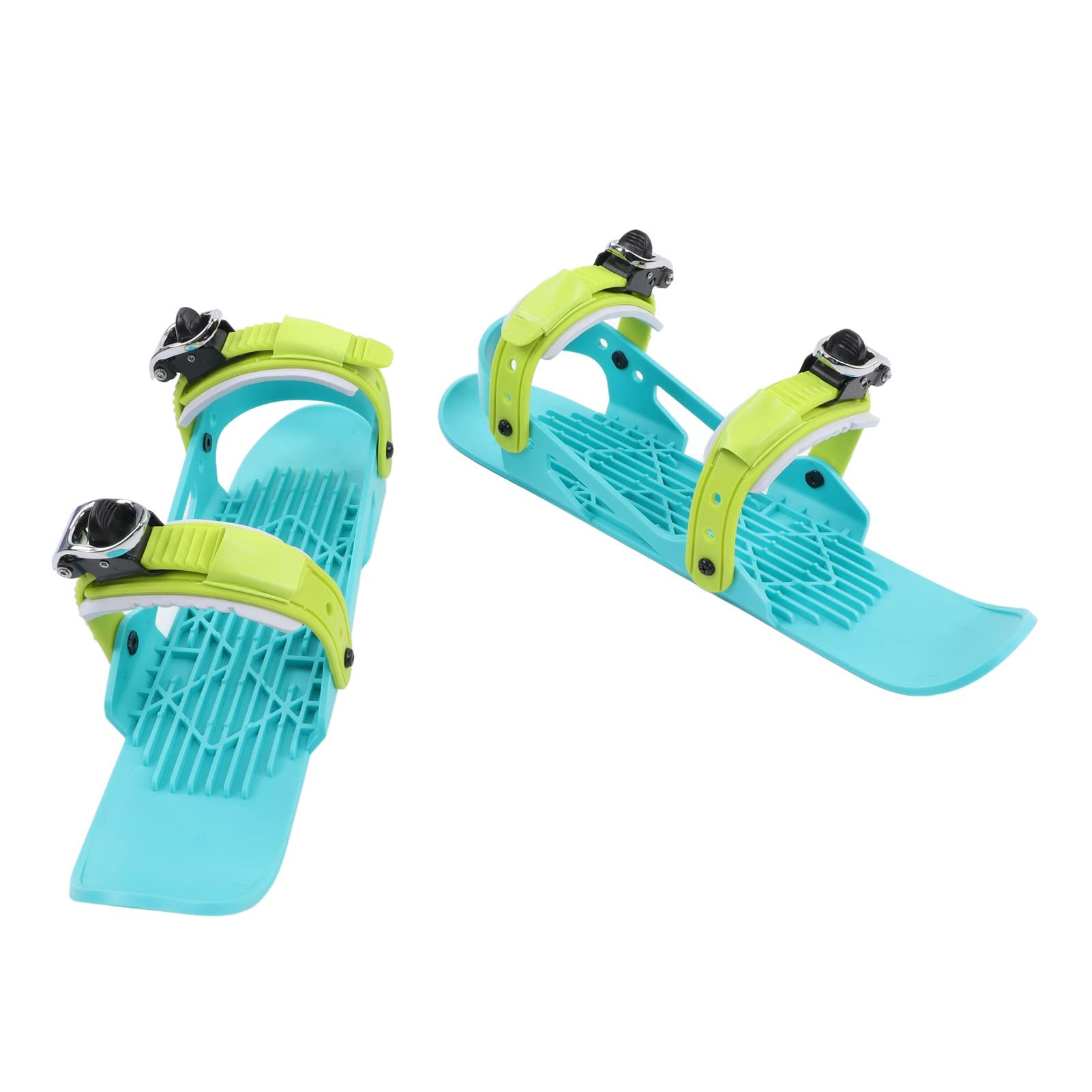 Topyond Mini Patins De Ski pour Enfants, Mini Raquettes à Neige, Planches De Ski Réglables à Fixer Aux Bottes De Ski pour Enfants, Pistes De Descente d'hiver, Sports De Plein Air, Outils De Ski(Bleu)