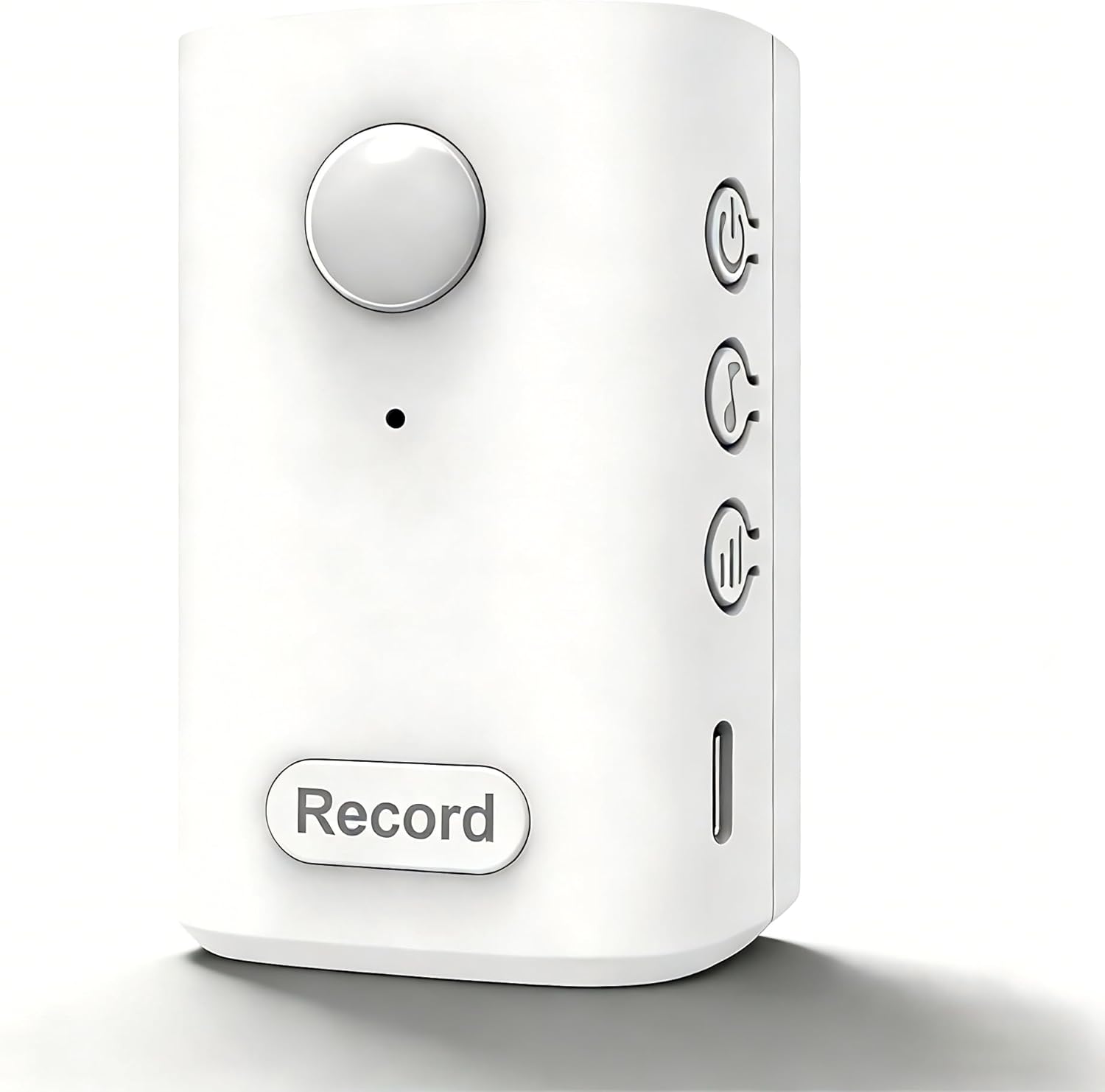 120-degree PIR Sensor recordable Motion Sensor Speaker, Talking Products Voice recordable, Motion Alarm Sensor Voice Recorder with USB Cable, One-Click Recording, Loop Playback