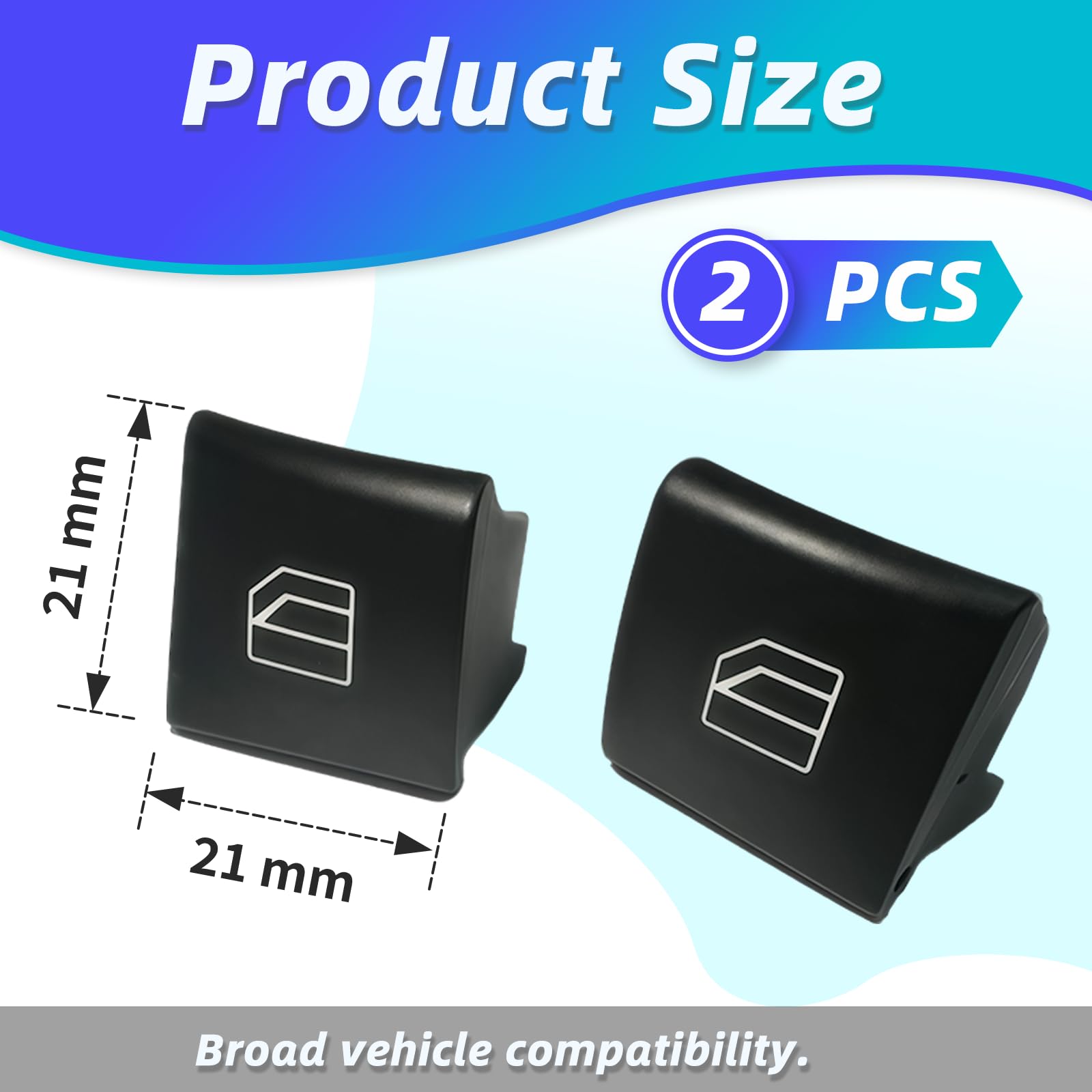 Interruttore Alzacristalli Pulsantiera per Benz W169-2er Interruttore Alzacristalli Sostituzione Copertura Pulsante Alzacristalli Adatto per Benz Mercedes Classe A W169 Classe B W245 ML W164 R W251 GL