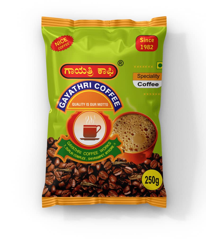 eVasavamba Gayathri Coffee - Nice Coffee 1 MM Granules | Mysore Special Filter Coffee | Speciality Coffee | Coffee 70%, Chicory 30% | A++ Grade, 250g