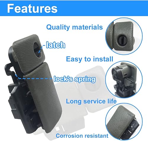 Miniatura 3 de Mango de cierre de guantera, repuesto para Suzuki Grand Vitara 2000-2018, repuesto 73430-76811-P4Z (accesorios para el interior del automóvil negro)