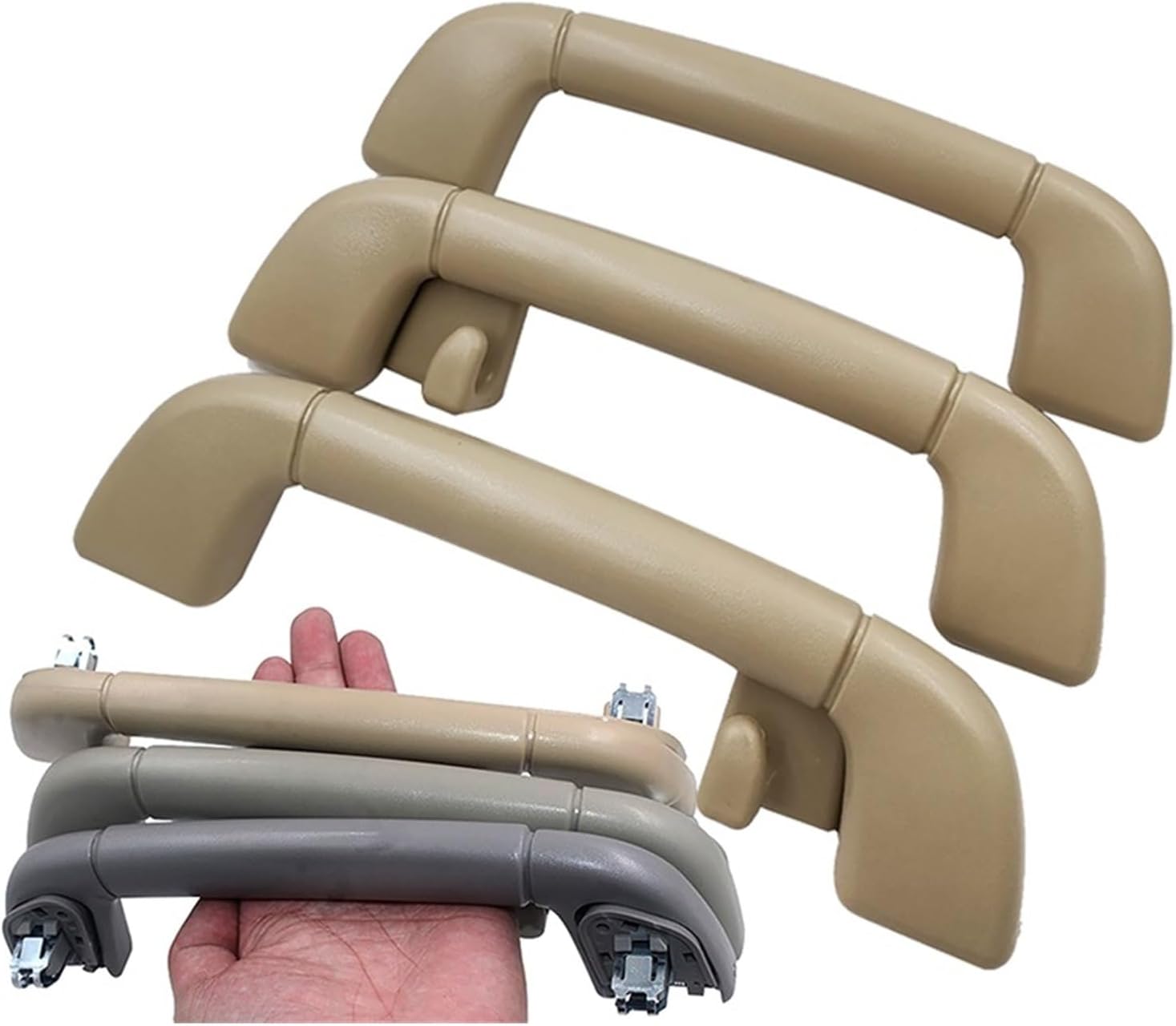 Car Inner Roof Pull Handle Armrest Safety Handle Assist Grip Auxiliary Handle Grab Compatible For Toyota Camry Prado Alphard Land Cruiser(Gray Rear Left)