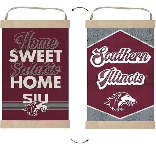 KH Sports Fan Reversible Banner Signs Home Sweet Home Southern Illinois Salukis